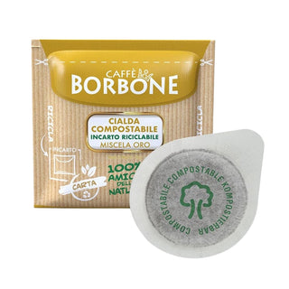 Caffè Borbone 150 Cialde Ese 44 mm Miscela Oro, Cialda Compostabile, Incarto Riciclabile