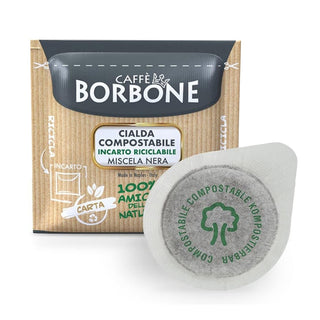 Caffè Borbone 150 Cialde Ese 44 mm Miscela Nera, Cialda Compostabile, Incarto Riciclabile