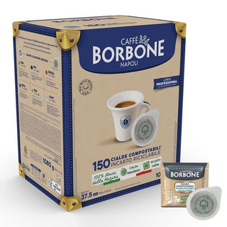 Caffè Borbone 150 Cialde Ese 44 mm Miscela Nera, Cialda Compostabile, Incarto Riciclabile