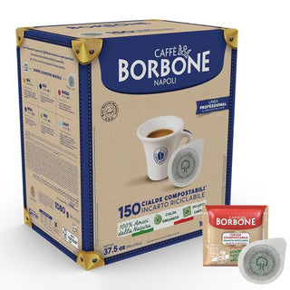 Caffè Borbone 150 Cialde Ese 44 mm Rosse Borbone, Cialda Compostabile, Incarto Riciclabile
