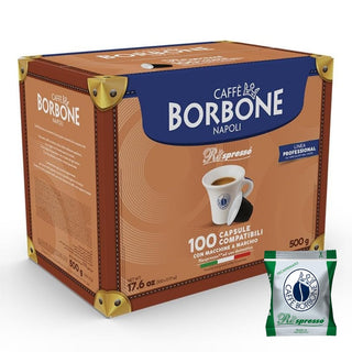 Caffè Borbone 100 Capsule Caffè Miscela Decaffeinata Respresso Compatibili NESPRESSO