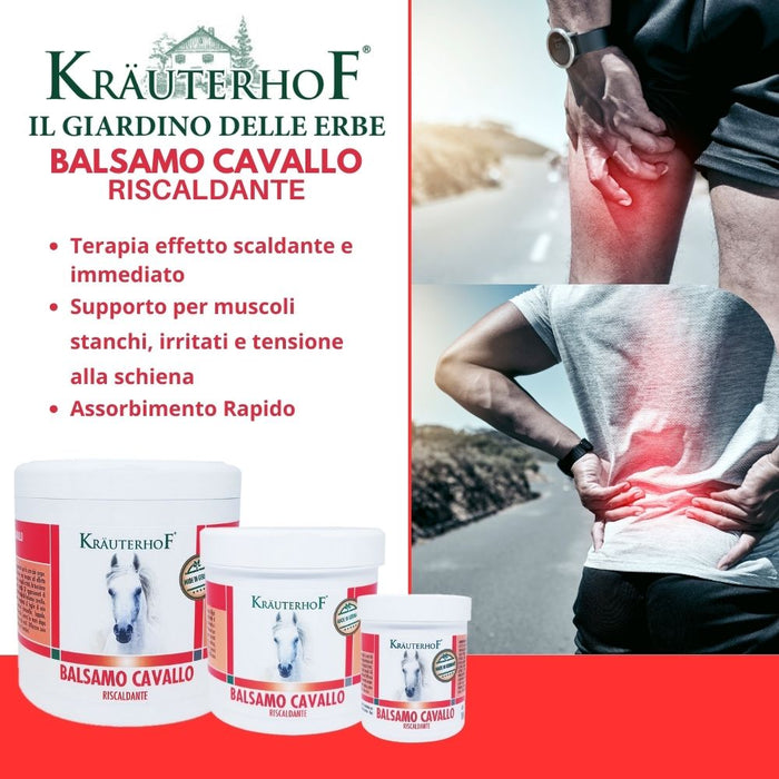 Kräuterhof Balsamo Cavallo Riscaldante, Gel Massaggiante Extra Forte, —  Fedeeal