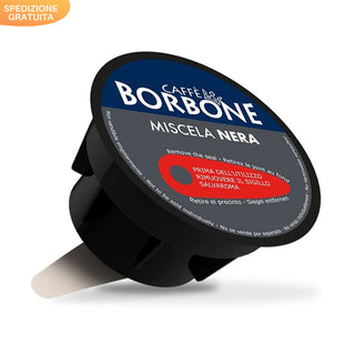 Caffè Borbone 90 capsule (6 confezioni da 15) Miscela NERA, Compatibili con le Macchine Nescafè® Dolce Gusto®