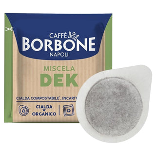 Caffè Borbone 150 Cialde Ese 44 mm Dek Borbone, Cialda Compostabile, Incarto Riciclabile