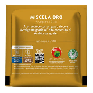 Caffè Borbone 150 Cialde Ese 44 mm Miscela Oro, Cialda Compostabile, Incarto Riciclabile