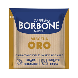 Caffè Borbone 150 Cialde Ese 44 mm Miscela Oro, Cialda Compostabile, Incarto Riciclabile