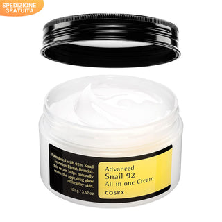 COSRX Advanced Snail 92 Crema TUTTO IN UNO, Secrezione idratante della Mucina di Lumaca Filtrata al 92% Idratante Viso A Lunga Durata, Idratazione Profonda e Intensa, 100 g