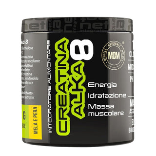 NET Integratori CREATINA ALKA 8 Creatina Monoidrata Micronizzata Clonapure,  Pre E Post Workout, Rapida Produzione Energetica, Contrasta la Fatica e Massimizza la Crescita Muscolare