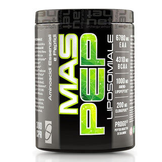 NET MAS PEP LIPOSOMIALE Pre-Intra e Post Workout con EAA Amminoacidi Essenziali e BCAA, Massimizza la Sintesi Proteica, la Crescita e il Recupero Muscolare