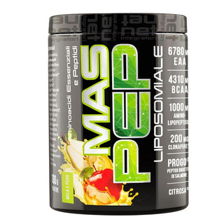 NET MAS PEP LIPOSOMIALE Pre-Intra e Post Workout con EAA Amminoacidi Essenziali e BCAA, Massimizza la Sintesi Proteica, la Crescita e il Recupero Muscolare