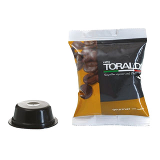 Caffè Toraldo 100 Capsule Miscela Gourmet 100% Arabica Compatibili LAVAZZA A MODO MIO