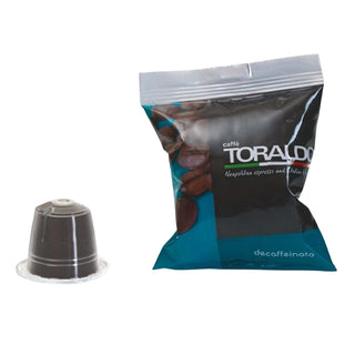 Caffè Toraldo 100 Capsule Miscela Decaffeinato Compatibili NESPRESSO