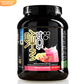 NET VB WHEY 104 9.8® Proteine Isolate Idrolizzate (OPTIPEP® 90 PRO), Con Aggiunta di Fermenti Lattici,  Enzimi digestivi, Minerali  Alcalinizzanti,  Ricca di BCAA e Peptid. Barattolo 450 gr
