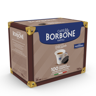 Caffè Borbone 100 capsule Borbone Don Carlo LIGHT miscela 50% Blu, 50% Dek , Compatibili con Lavazza a Modo Mio