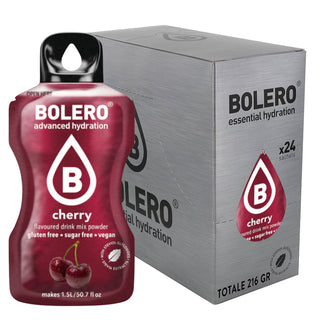 Bolero 24 Bustine 9g , Bevanda Istantanea Solubile, Zero Zuccheri, Vitamina C, Cherry (Ciliegia)