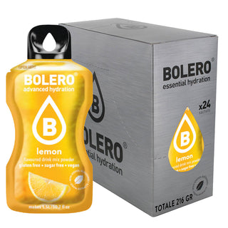 Bolero 24 Bustine 9g , Bevanda Istantanea Solubile, Zero Zuccheri, Vitamina C, Lemon (Limone)