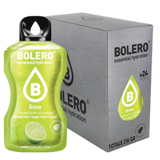 Bolero 24 Bustine 9g , Bevanda Istantanea Solubile, Zero Zuccheri, Vitamina C, Lime