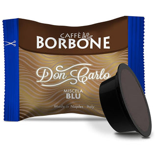 Caffè Borbone 100 capsule Borbone Blu Don Carlo, Compatibili con Lavazza a Modo Mio