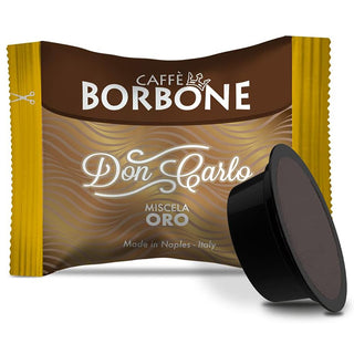 Caffè Borbone 100 capsule Borbone Oro Don Carlo, Compatibili con Lavazza a Modo Mio