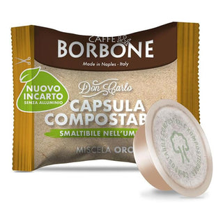 Caffè Borbone 100 capsule Borbone Oro Don Carlo Compostabili, Compatibili con Lavazza a Modo Mio