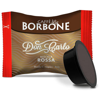 Caffè Borbone 100 capsule Rosse Borbone Don Carlo, Compatibili con  Lavazza a Modo Mio