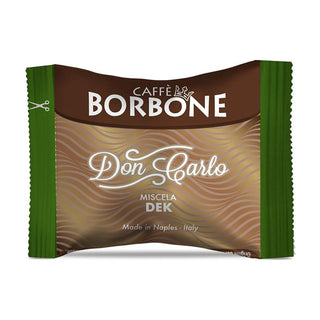 Caffè Borbone 100 capsule  Borbone Dek Don Carlo, Compatibili con  Lavazza a Modo Mio