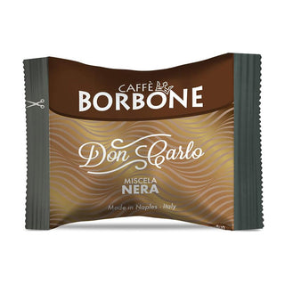 Caffè Borbone 100 capsule Borbone Nera Don Carlo, Compatibili con Lavazza a Modo Mio