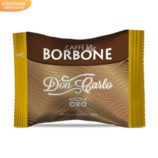 Caffè Borbone 100 capsule Borbone Oro Don Carlo, Compatibili con Lavazza a Modo Mio