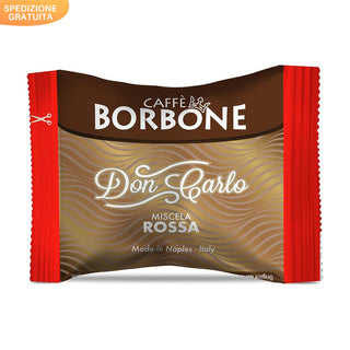 Caffè Borbone 100 capsule Rosse Borbone Don Carlo, Compatibili con  Lavazza a Modo Mio