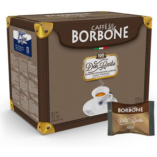 Caffè Borbone 100 capsule Borbone Nera Don Carlo, Compatibili con Lavazza a Modo Mio