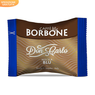 Caffè Borbone 100 capsule Borbone Blu Don Carlo, Compatibili con Lavazza a Modo Mio