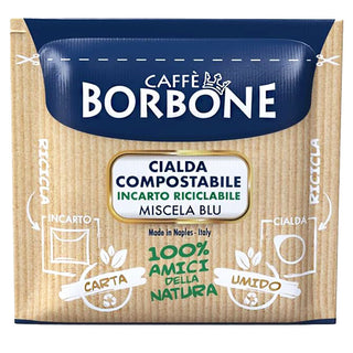 Caffè Borbone 150 Cialde Ese 44 mm Miscela Blu, Cialda Compostabile, Incarto Riciclabile