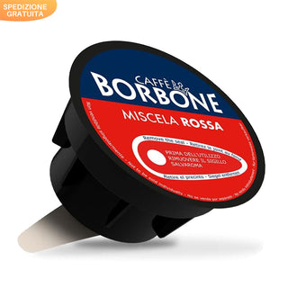 Caffè Borbone 90 capsule (6 confezioni da 15) Miscela ROSSA, Compatibili con le Macchine Nescafè® Dolce Gusto®