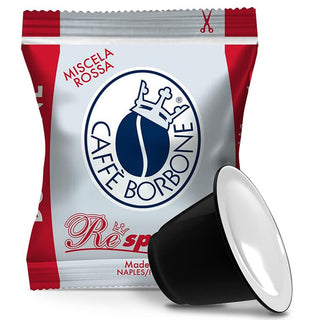 Caffè Borbone 100 Capsule Caffè Miscela Rossa Compatibili NESPRESSO