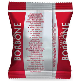 Caffè Borbone 100 Capsule Caffè Miscela Rossa Compatibili NESPRESSO