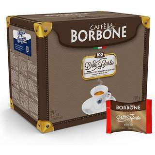 Caffè Borbone 100 capsule Rosse Borbone Don Carlo, Compatibili con  Lavazza a Modo Mio