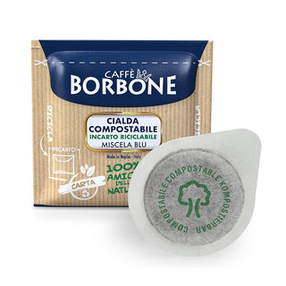 Caffè Borbone 150 Cialde Ese 44 mm Miscela Blu, Cialda Compostabile, Incarto Riciclabile