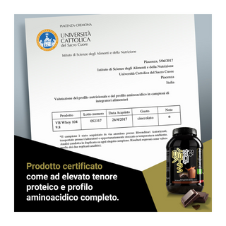 NET VB WHEY 104 9.8® Proteine Isolate Idrolizzate (OPTIPEP® 90 PRO), Con Aggiunta di Fermenti Lattici,  Enzimi digestivi, Minerali  Alcalinizzanti,  Ricca di BCAA e Peptid. Barattolo 1980 gr