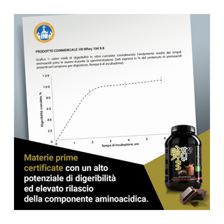 NET VB WHEY 104 9.8® Proteine Isolate Idrolizzate (OPTIPEP® 90 PRO), Con Aggiunta di Fermenti Lattici,  Enzimi digestivi, Minerali  Alcalinizzanti,  Ricca di BCAA e Peptid. Barattolo 1980 gr