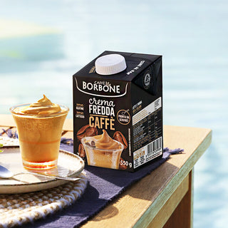 Crema Fredda al Caffè Borbone, Break Fresco e Veloce 550g, A Base Di Latte con Caffè Solubile Delattosata - UHT a Lunga Conservazione