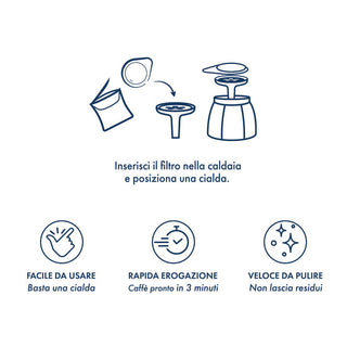 Moka Ciao Limited Edition + 4 Bicchierini in Vetro + 30 Cialde