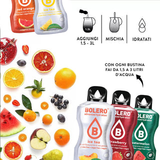 Bolero Sticks 48 Bustine MIX 3g, Bevanda Istantanea Zero Zuccheri e Poche Calorie