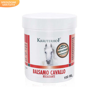 Kräuterhof Balsamo Cavallo Riscaldante 100 ML, Gel Massaggiante Extra Forte, Per Dolori Muscolari