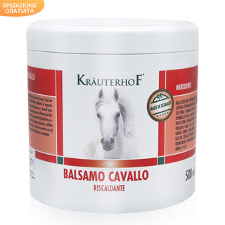 Kräuterhof Balsamo Cavallo Riscaldante, Gel Massaggiante Extra Forte, Per Dolori Muscolari, 500 ml