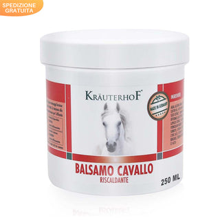 Kräuterhof Balsamo Cavallo Riscaldante 250 ML, Gel Massaggiante Extra Forte, Per Dolori Muscolari