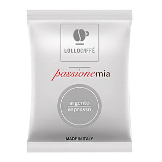 Lollo Caffè Box 100 Capsule Compatibili Macchine LAVAZZA A MODO MIO, Miscela ARGENTO