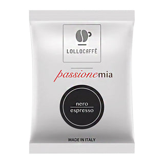 Lollo Caffè Box 100 Capsule Compatibili Macchine LAVAZZA A MODO MIO, Miscela NERA