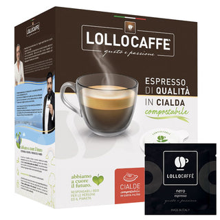 Lollo Caffè Box 150 Cialde Caffè ESE System 44 mm, Miscela NERA