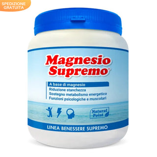 Magnesio Supremo 300 g Integratore Alimentare Contro Stanchezza e Stress