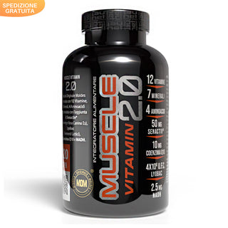 Net Integratori MUSCLE VITAMIN 2.0 Multivitaminico Per Energia e Recupero Muscolare 120 cps